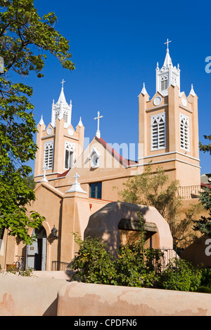 San Felipe de Neri Church in Old Town, Albuquerque, New Mexico, United States of America, North America Stock Photo