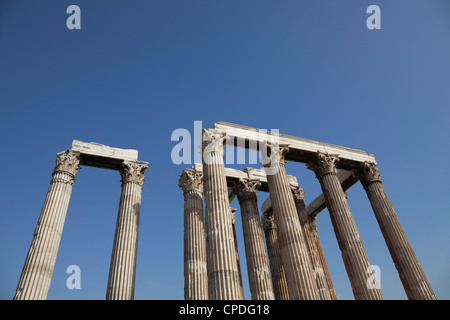 Temple of Olympian Zeus, Athens, Greece, Europe Stock Photo