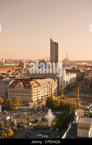 Skyline of Leipzig, Saxony, Germany, Europe Stock Photo