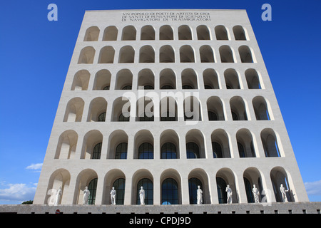 Palazzo della Civilta Italiana, EUR, Rome, Lazio, Italy, Europe Stock Photo