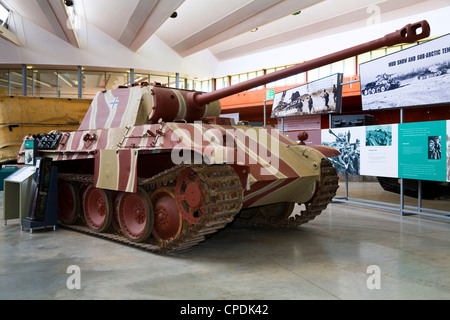 German Second World War / WW2 / WWII / Nazi 'Panther' medium tank. The Tank Museum, Bovington, Dorset UK Stock Photo