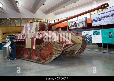 German Second World War / WW2 / WWII / Nazi 'Panther' medium tank. The Tank Museum, Bovington, Dorset UK Stock Photo