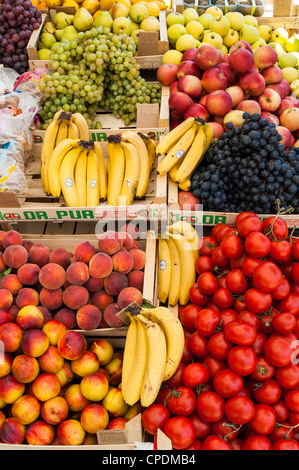Fresh fruit on a market stall Stock Photo
