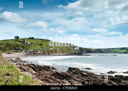 View of the beach at Wembury, South Devon UK Stock Photo