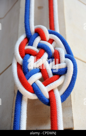 Ceremonial rope knot Stock Photo