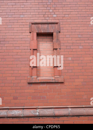 Bricked up window. UK. Stock Photo