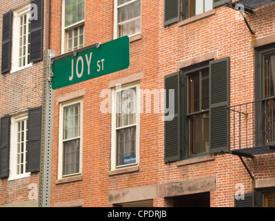 Joy Court sign in Boston MA Stock Photo