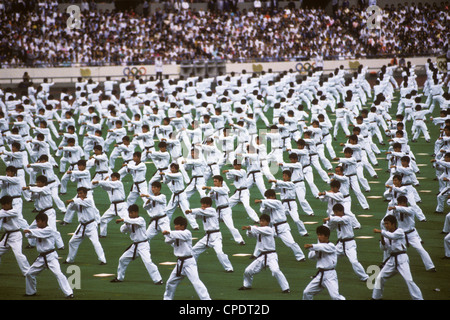 Opening Ceremonies at the1988 Olympic Summer Games, Seoul Korea. Stock Photo