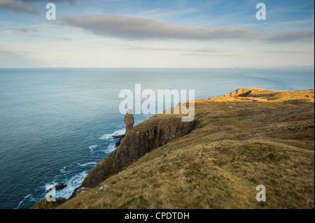 Old man of Stoer sea stack, point of Stoer, Scotland, UK Stock Photo