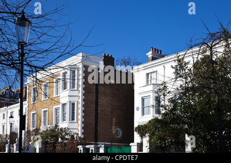 London, the Agatha Christie house in Sheffield terrace Stock Photo