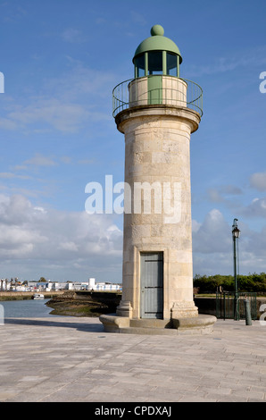 Lighthouse in the port of Saint Gilles Croix de Vie in France, Stock Photo