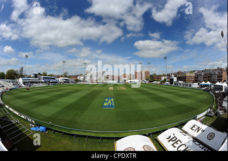 The County Ground, Hove (also known as the Probiz). The home of Sussex County Cricket Club Stock Photo