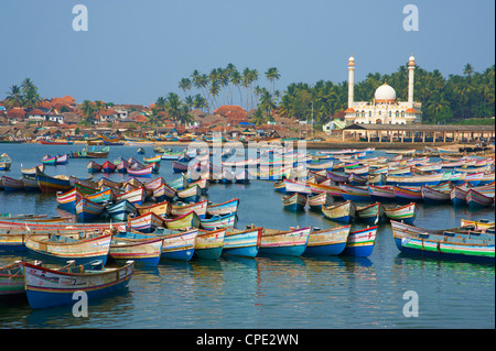 Vizhinjam, fishing harbour near Kovalam, Kerala, India, Asia Stock Photo