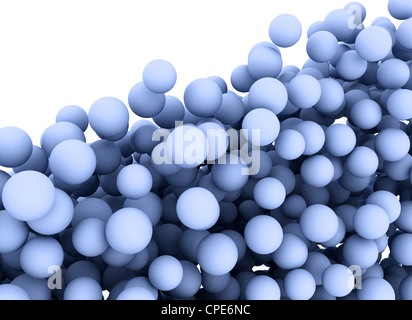 3D balls isolated on white background Stock Photo