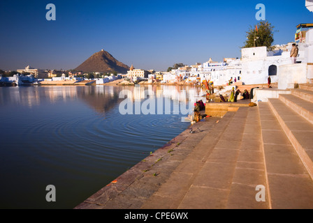 Pushkar Lake, Rajasthan, India, Asia Stock Photo