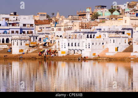 Pushkar Lake, Rajasthan, India, Asia Stock Photo