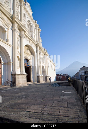 Antigua, Guatemala. Cathedral of San Jose, Plaza de Armas Stock Photo ...