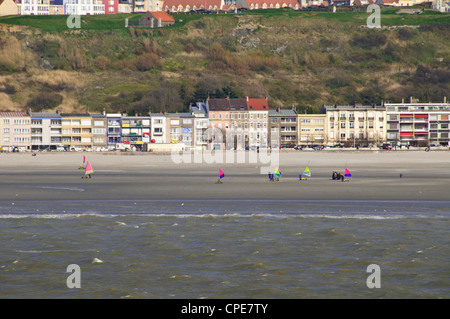 Boulogne-sur-Mer,On Sea,Beaches,Wind Sailing,Boulogne Cathedral, Port,Boats, Ferries,Ferry Terminal,Northern France Stock Photo