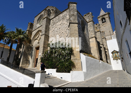 Church of Divino Salvador, Vejer de la Frontera, Cadiz Province, Costa de la Luz, Andalusia, Spain, Europe Stock Photo