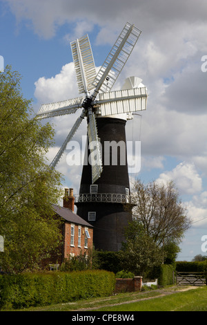 sibsey trader windmill lincolnshire england uk Stock Photo