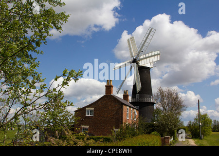 sibsey trader windmill lincolnshire england uk Stock Photo