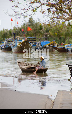 Vietnam, Da Nang, Hoi An. Important trading port from the 15th-19th century located on the Thu Bon River. Stock Photo