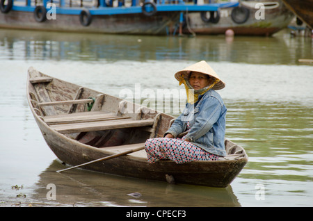 Vietnam, Da Nang, Hoi An. Important trading port from the 15th-19th century located on the Thu Bon River. Stock Photo