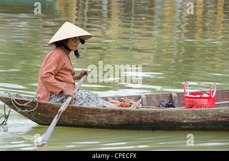 Vietnam, Da Nang, Hoi An. Important trading port from the 15th-19th century located on the Thu Bon River. Stock Photo
