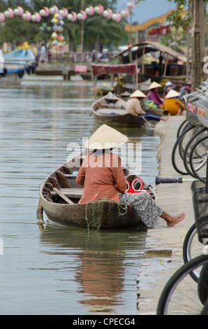 Vietnam, Da Nang, Hoi An. Important trading port from the 15th-19th century located on the Thu Bon River. Stock Photo