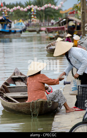 Vietnam, Da Nang, Hoi An. Important trading port from the 15th-19th century located on the Thu Bon River. Stock Photo
