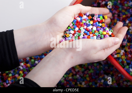 Hama beads Stock Photo
