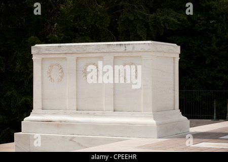 Tomb of the Unknowns at Arlington National Cemetery. Virgina. Stock Photo