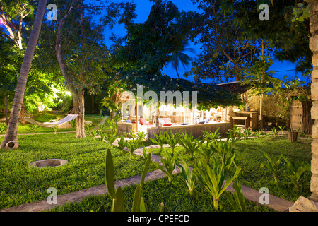 Miti Miwiri lodge on Ibo island in the Quirimbas archipelago off the coast of Mozambique. Stock Photo