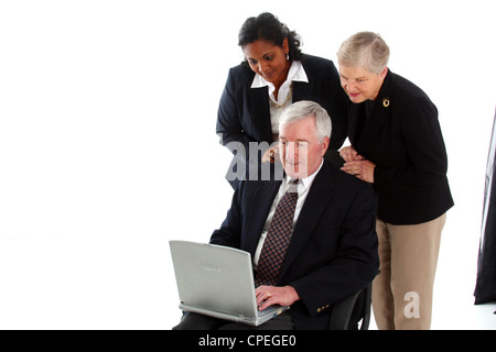 Business team working together in their office Stock Photo