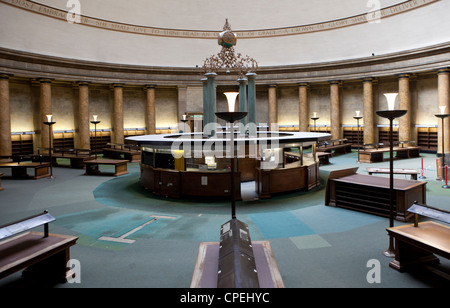 Books being removed from Manchester Central Library ahead of its major refurbishment Stock Photo