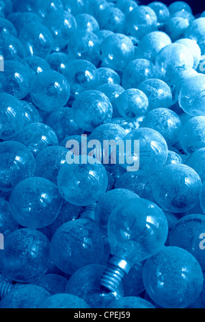Old and dusty tungsten light bulbs Stock Photo