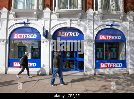 Branch of Betfred betting shops in North London Stock Photo