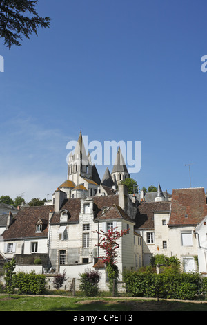 The Château de Loches, Loches, Indre-et-Loire department, France Stock Photo