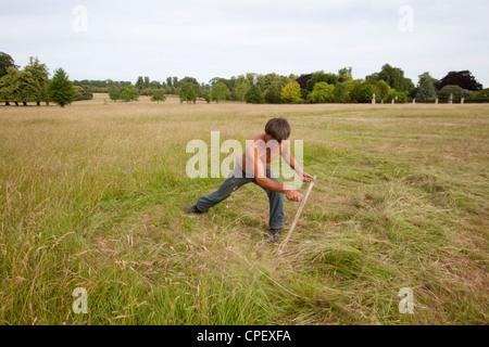 Simon Damant is one of the estate managers at  Wimpole Hall and Home farm. Stock Photo