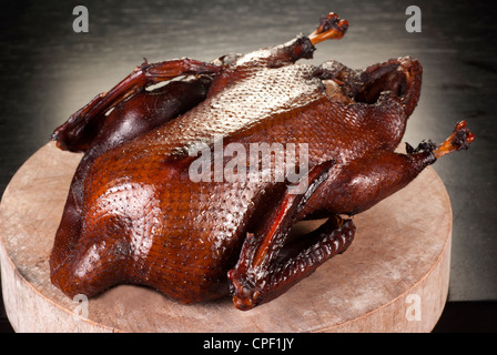 Chinese Roast Duck Marinated with Dark Soy Sauce Stock Photo