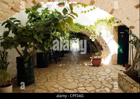 Paleokastritsa Monastery also known as Theotokos Monastery, Greek island of Corfu Stock Photo