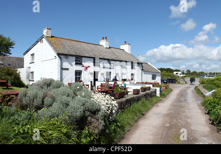 The Old Point House on the Pembrokeshire Coastal path Stock Photo