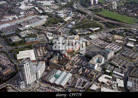 aerial view of the area of Leeds just south of the city centre Stock ...