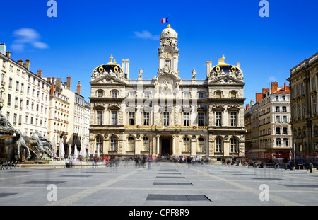 The Bartholdi fountain in Lyon (France) was sculpted in 1889 by Bartholdi (responsible for the Statue of Liberty in New York) Stock Photo