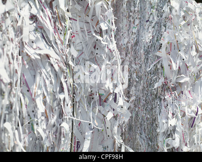 Recycled paper and waste from a printing press in Johor, Malaysia. Stock Photo