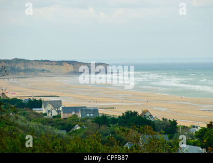 Omaha Beach War Graves,US Soldiers who lost their Lives in Second World War,Part of Allied Invasion,Landings,Normandy,France Stock Photo