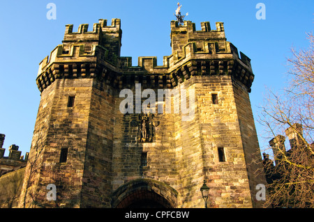 John O’Gaunt’s Gate, Lancaster Castle, Lancashire, England Stock Photo