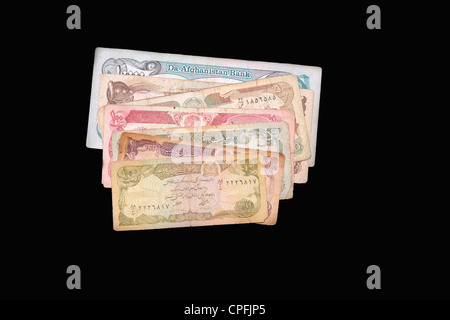 afghan banknotes Stock Photo