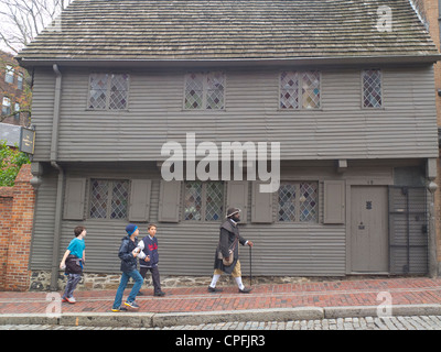 Paul Revere house in Boston Stock Photo