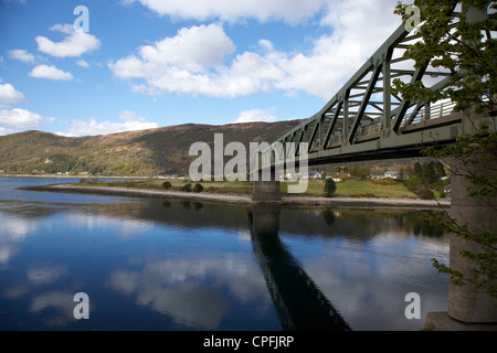 Ballachulish bridge over the narrows between loch leven and loch linnhe carrying the a82 road highlands scotland uk Stock Photo